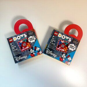 LEGO DOTS: Mickey Mouse & Minnie Mouse Stitch-on Patch (41963) Lot of 2